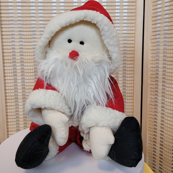 Vintage | Holiday | Vintage Santa Claus Cloth Rag Doll Plush | Poshmark